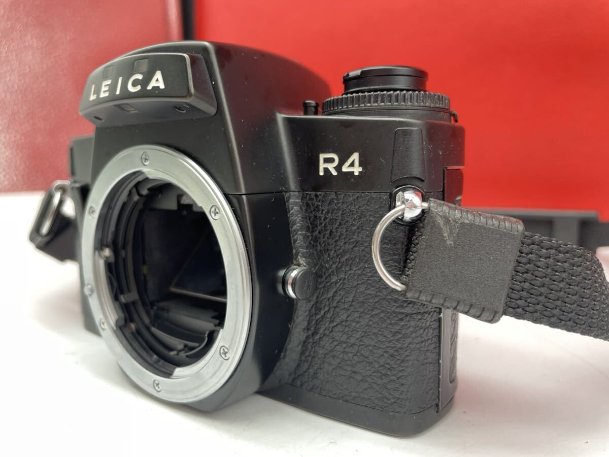 ＊ Leica R4 フィルムカメラ 一眼レフ ボディ ブラック シャッター、露出計OK ケース付き ライカ