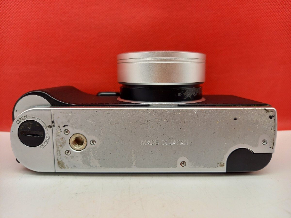 ■ KONICA HEXAR Silver コンパクトフィルムカメラ 35mm F2.0 動作確認済 シャッター、露出計OK ストロボ HX-14 AUTO コニカの画像6