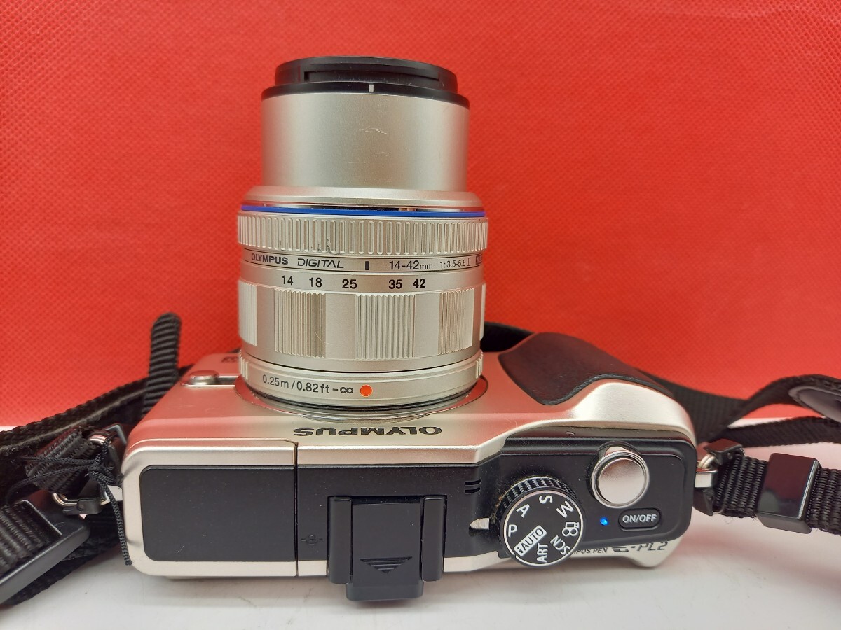■ OLYMPUS PEN E-PL2 ボディ M.ZUIKO DIGITAL 14-42/3.5-5.6 レンズ 動作確認済 現状品 付属品 ミラーレス一眼カメラ オリンパス_画像5