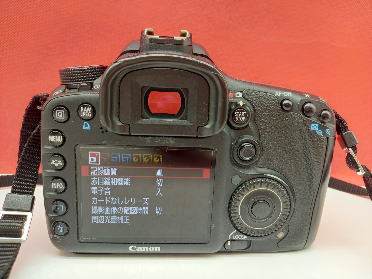 ■ Canon EOS 7D デジタル一眼レフカメラ ボディ動作確認済 シャッター、フラッシュOK バッテリー 付属品 キャノン_画像3