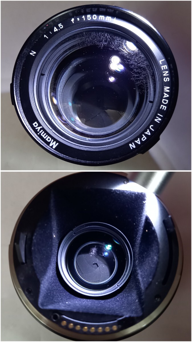 ■ Mamiya 7 中判フィルムカメラ ボディ N F4.5 150mm L レンズ 動作確認済 シャッター、露出計OK マミヤ