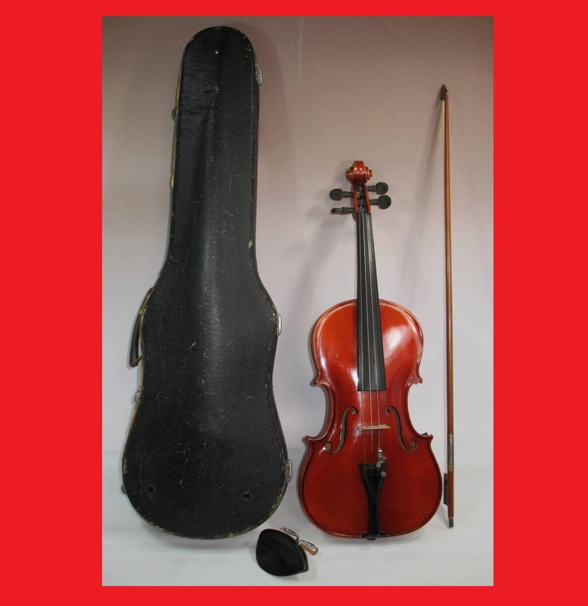 ゆうパック.120サイズ送料記載み 1/2 ストラディバリウス コピー 1967 スズキ.ヴァイオリン ハードケース.Stradivarius.copy（樂多我）の画像1