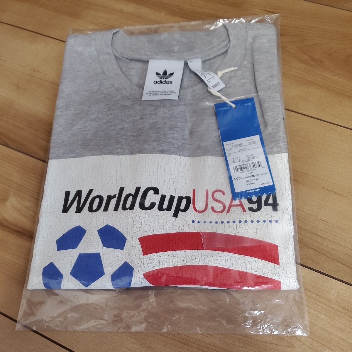 アディダスオリジナルス Tシャツ 半袖 サイズO アメリカワールドカップの画像1