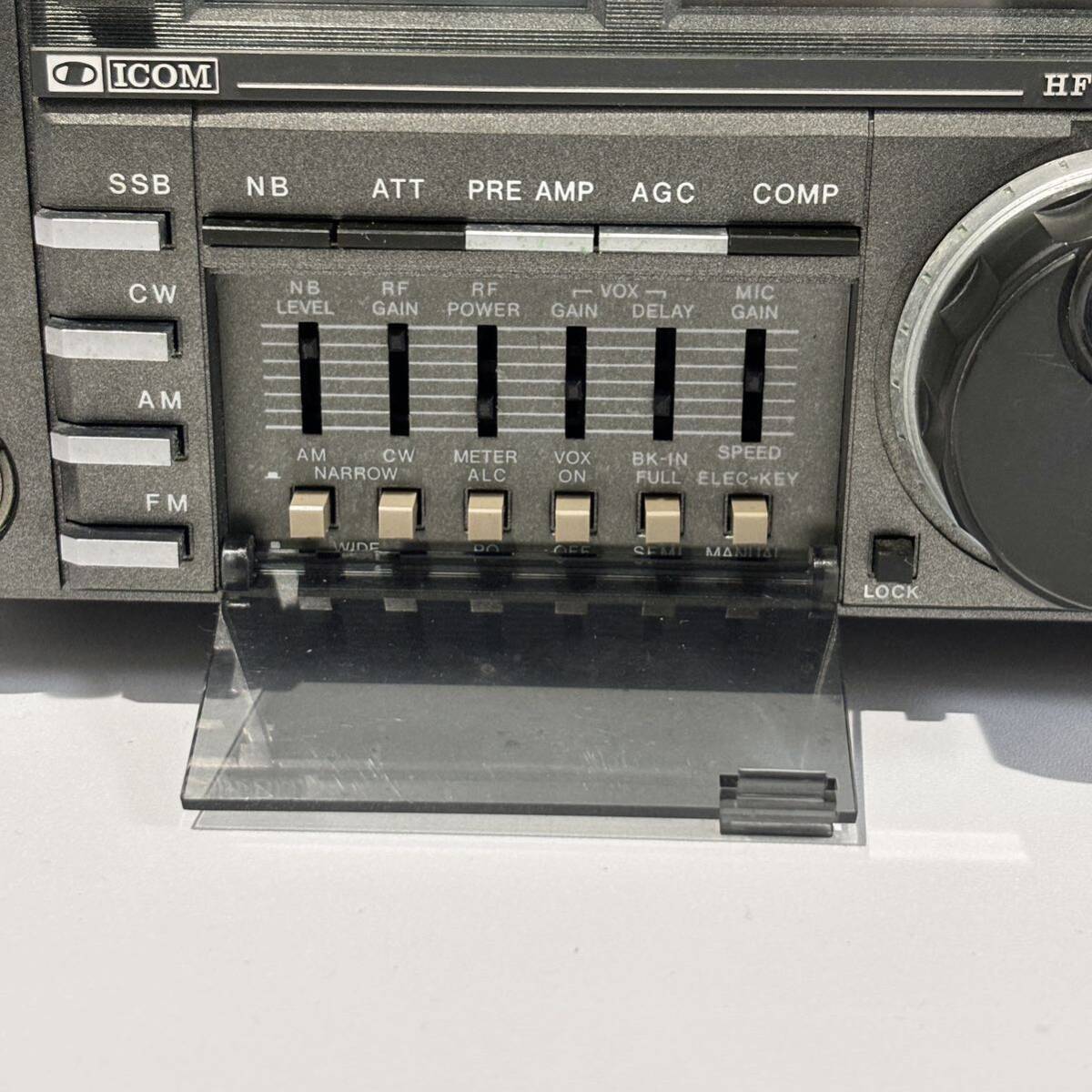 アイコム ICOM IC-731 HM-12 SP-7 無線機 HF帯 100W オールモード TRANSCEIVER 現状品 ジャンクの画像3