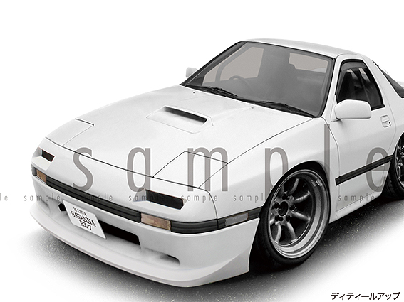 ★カーイラスト079 選べる3タイプ【マツダ サバンナRX-7 B】FC3S型 カスタム 旧車 送料安の画像6