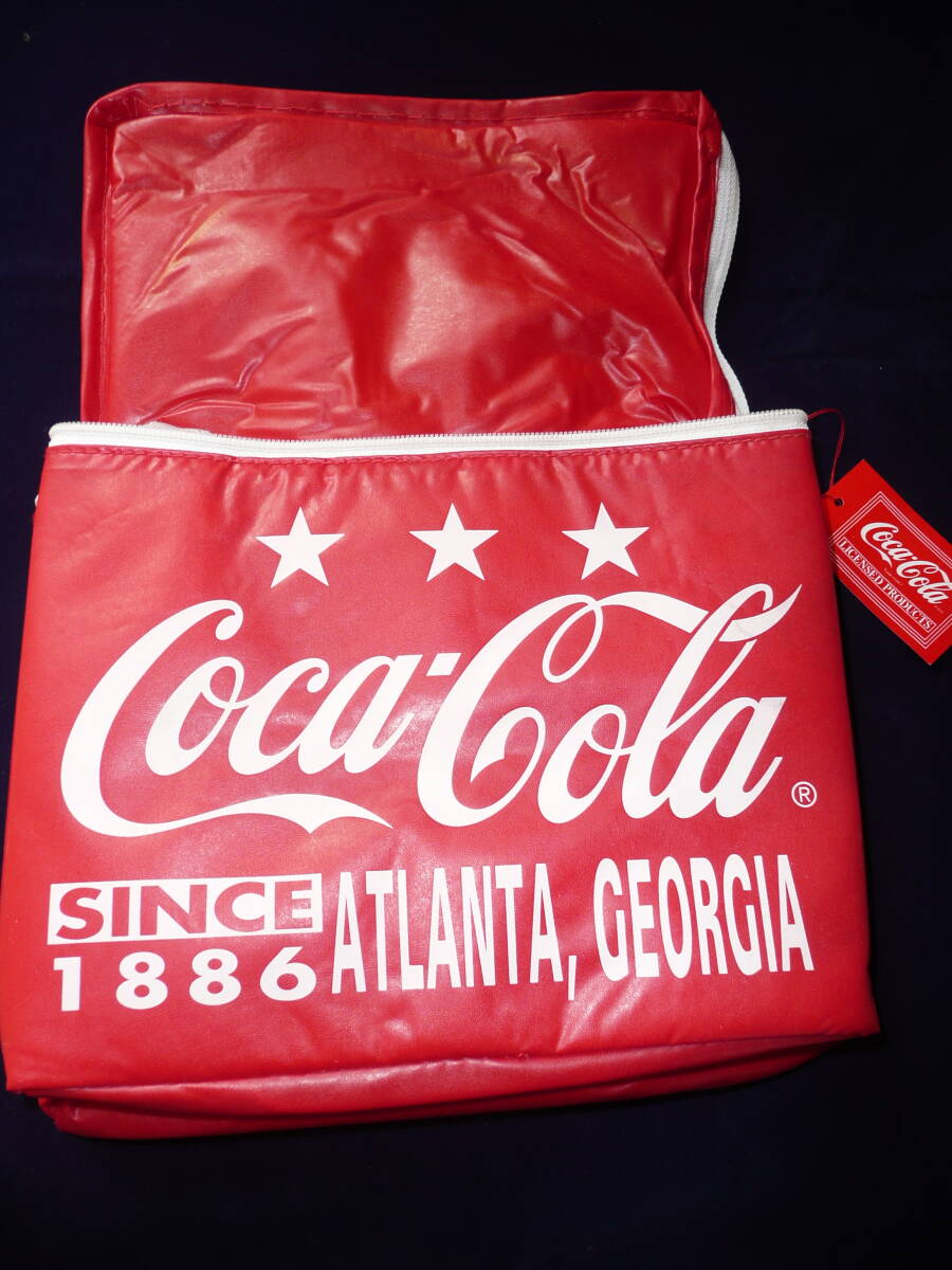 【コークファン必見！】 Coca-Cola コカコーラ かなり古い ★保冷バッグ クーラーバッグ ★未使用品 ノベルティ品 の画像1
