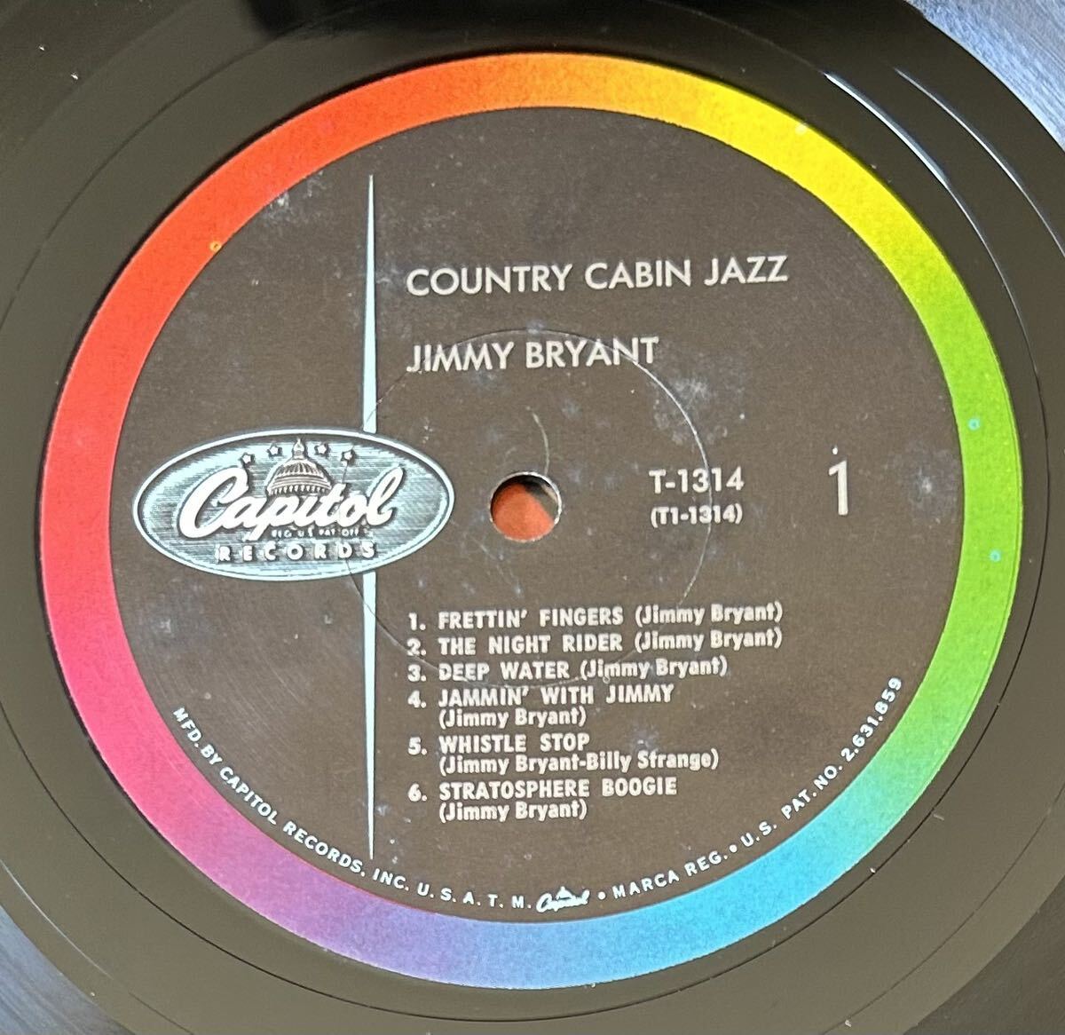 Jimmy Bryant 1960 US Original LP Country Cabin Jazz .. Guitar ロカビリー の画像5