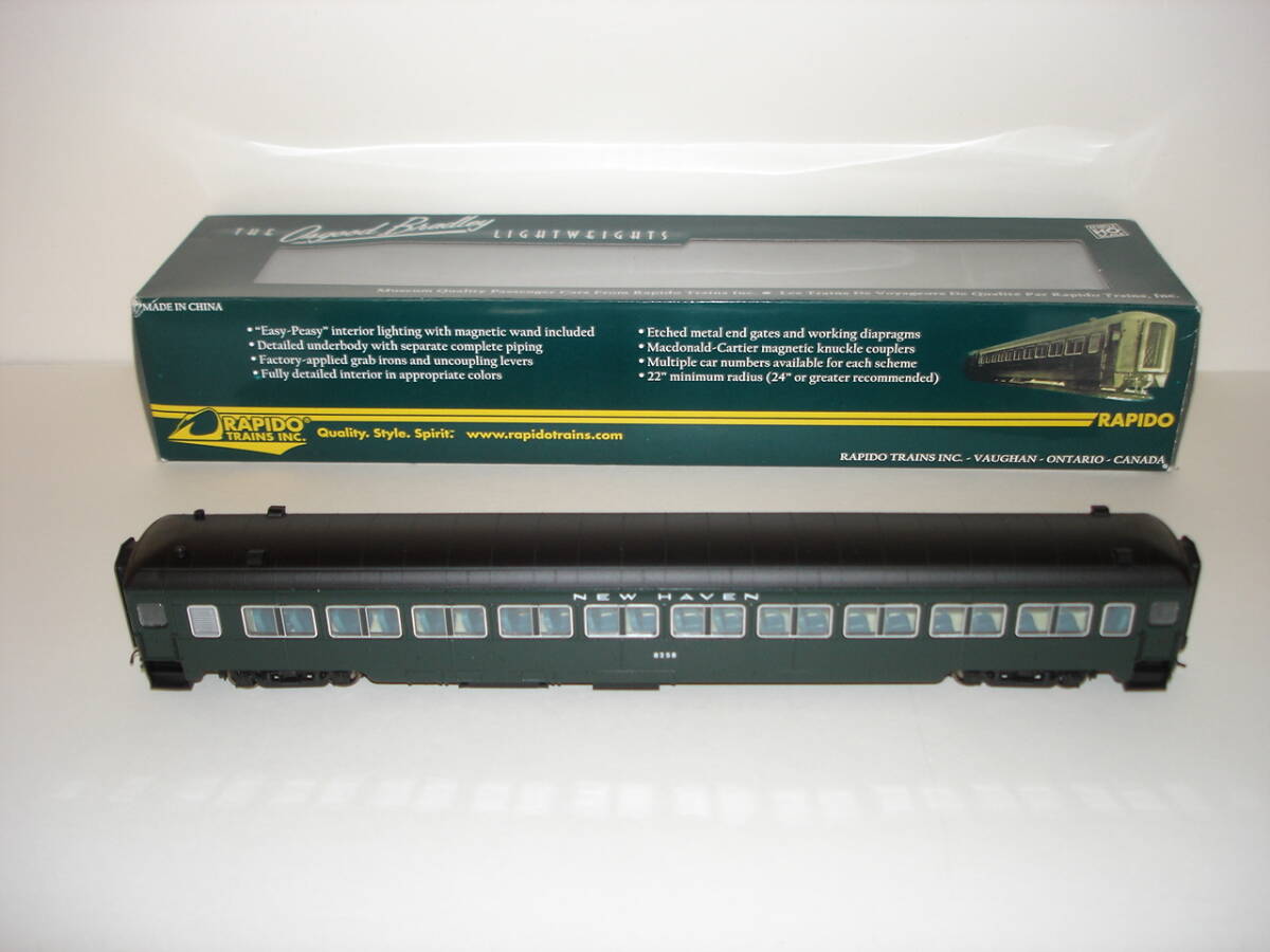 ( unused )Rapido Trains Inc*New Haven*The Osgood Bradley Light Weights Coach(6. full set )