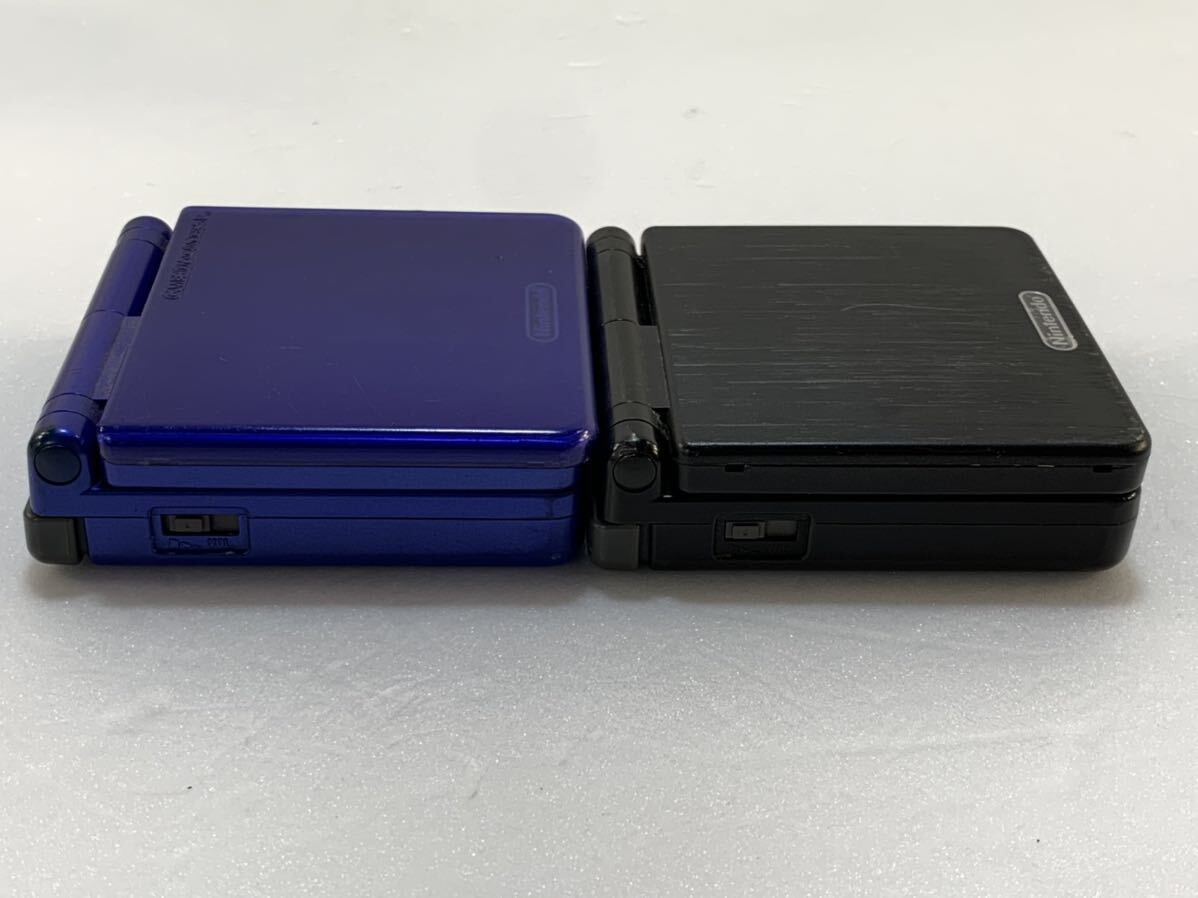 * electrification has confirmed 2 piece set sale Nintendo nintendo Game Boy Advance SP AGS-001 junk with charger . blue black control K69