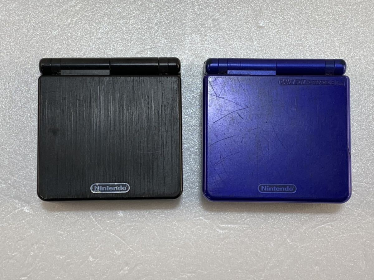 * electrification has confirmed 2 piece set sale Nintendo nintendo Game Boy Advance SP AGS-001 junk with charger . blue black control K69