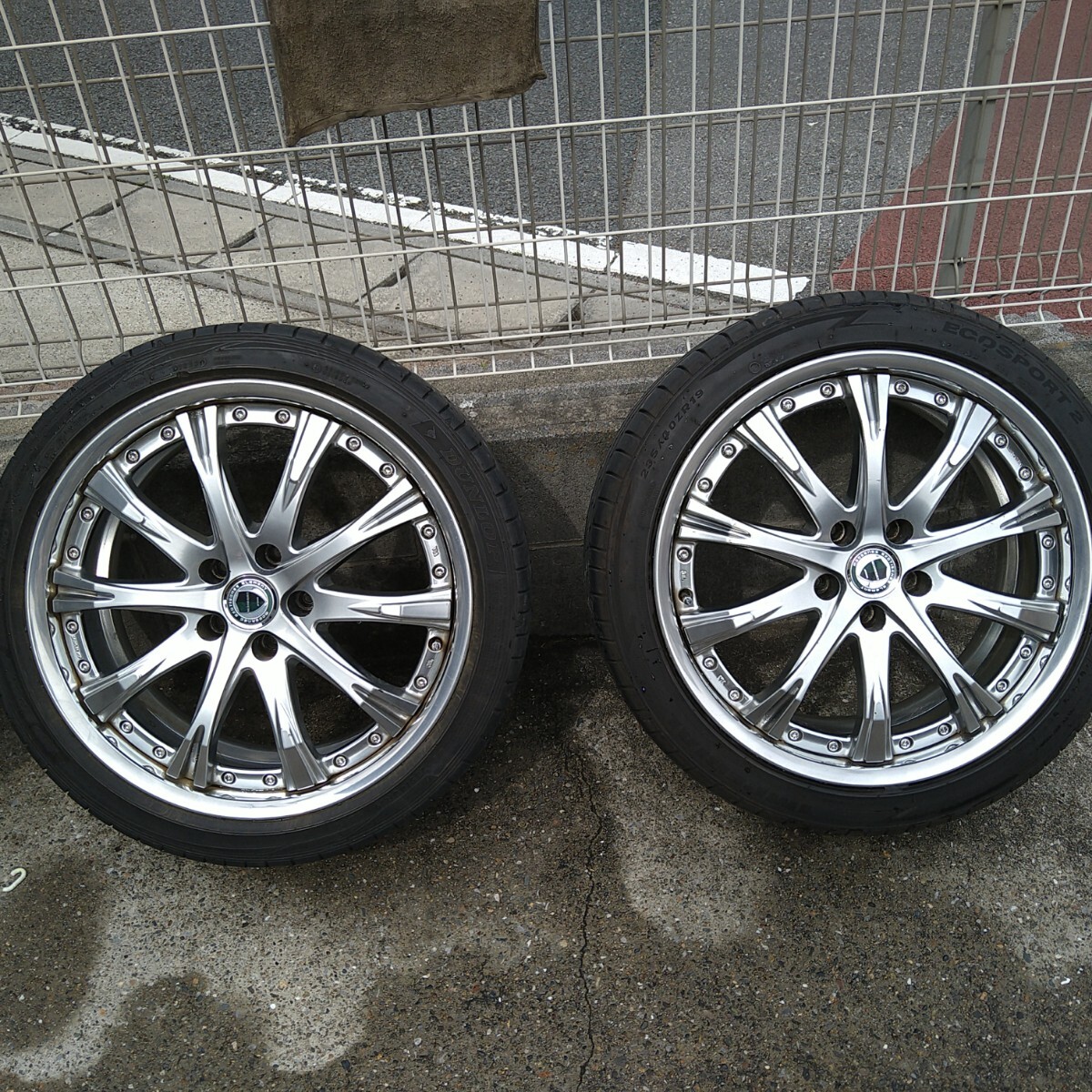 WORK SCHWERT SC4 19インチ、8.5J、114.3、5穴、＋43、235/40R19、アルミ、タイヤセット、中古品、希少空気圧センサー付き、_画像3