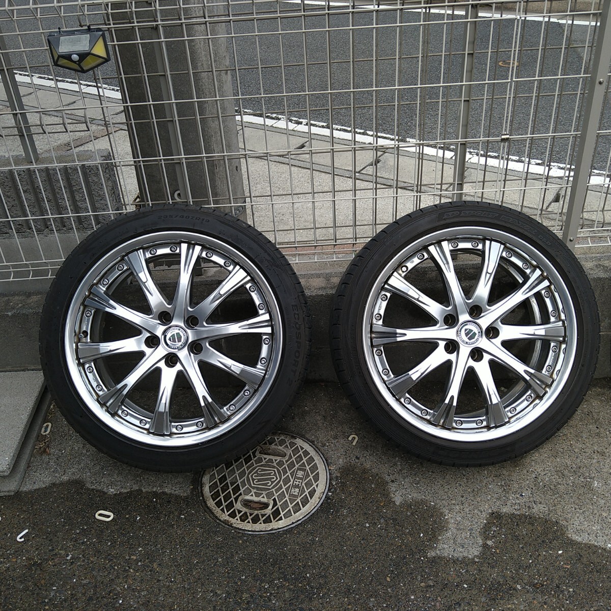 WORK SCHWERT SC4 19インチ、8.5J、114.3、5穴、＋43、235/40R19、アルミ、タイヤセット、中古品、希少空気圧センサー付き、_画像2