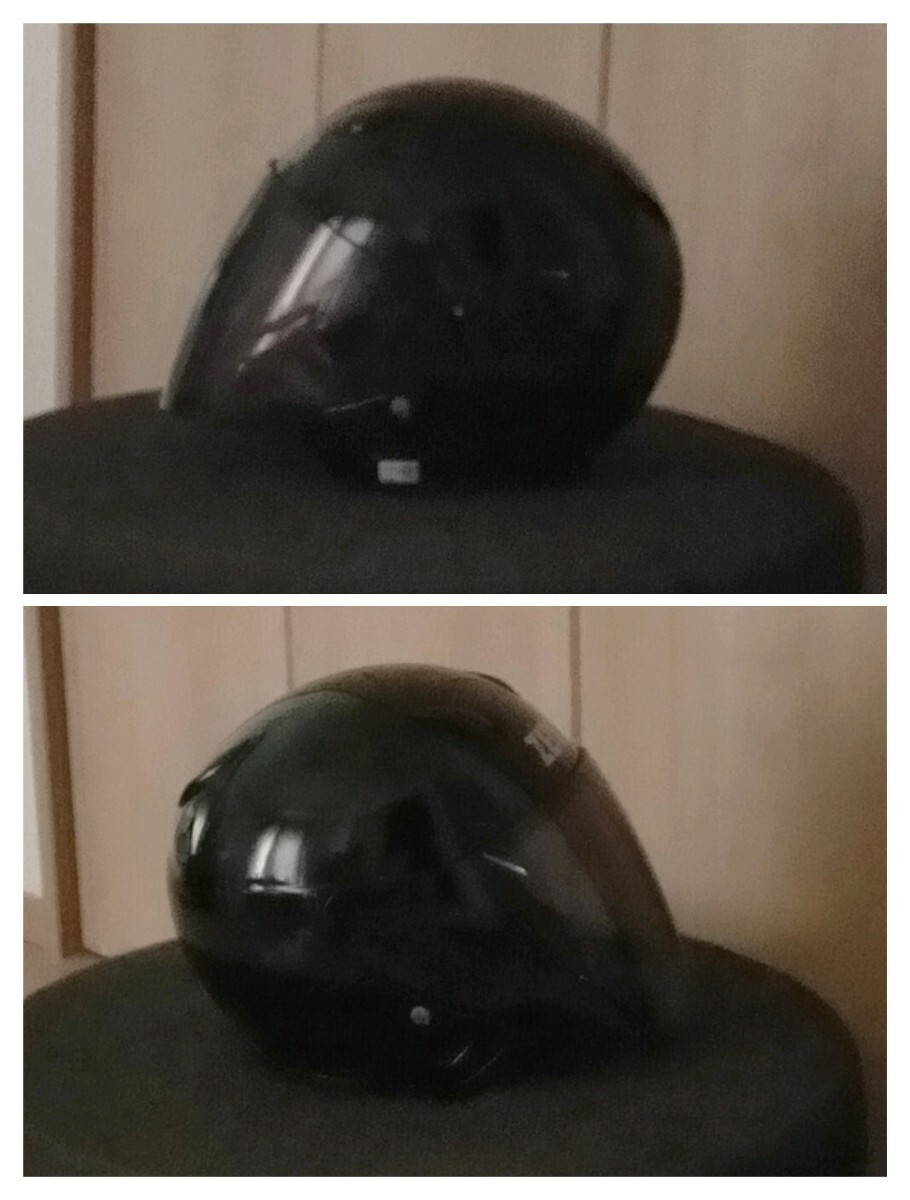 YAMAHA ZENITH YJ-5Ⅱ ヤマハ ゼニス シールド付きヘルメット フルフェイス ブラック サイズL 2008年製の画像2