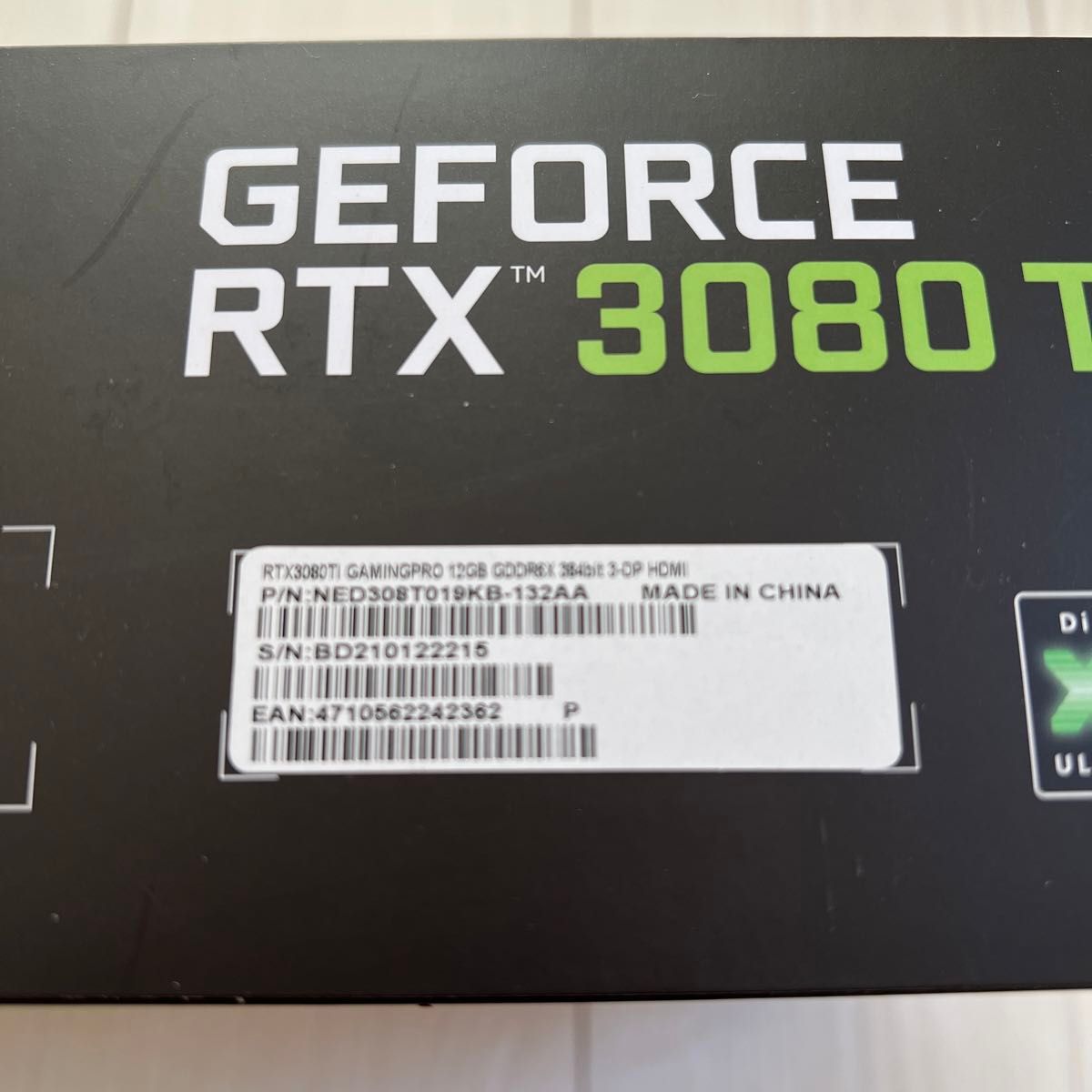 Palit GeForce RTX 3080 Ti GamingPro 12GB GDDR6X PCI-E 4.0