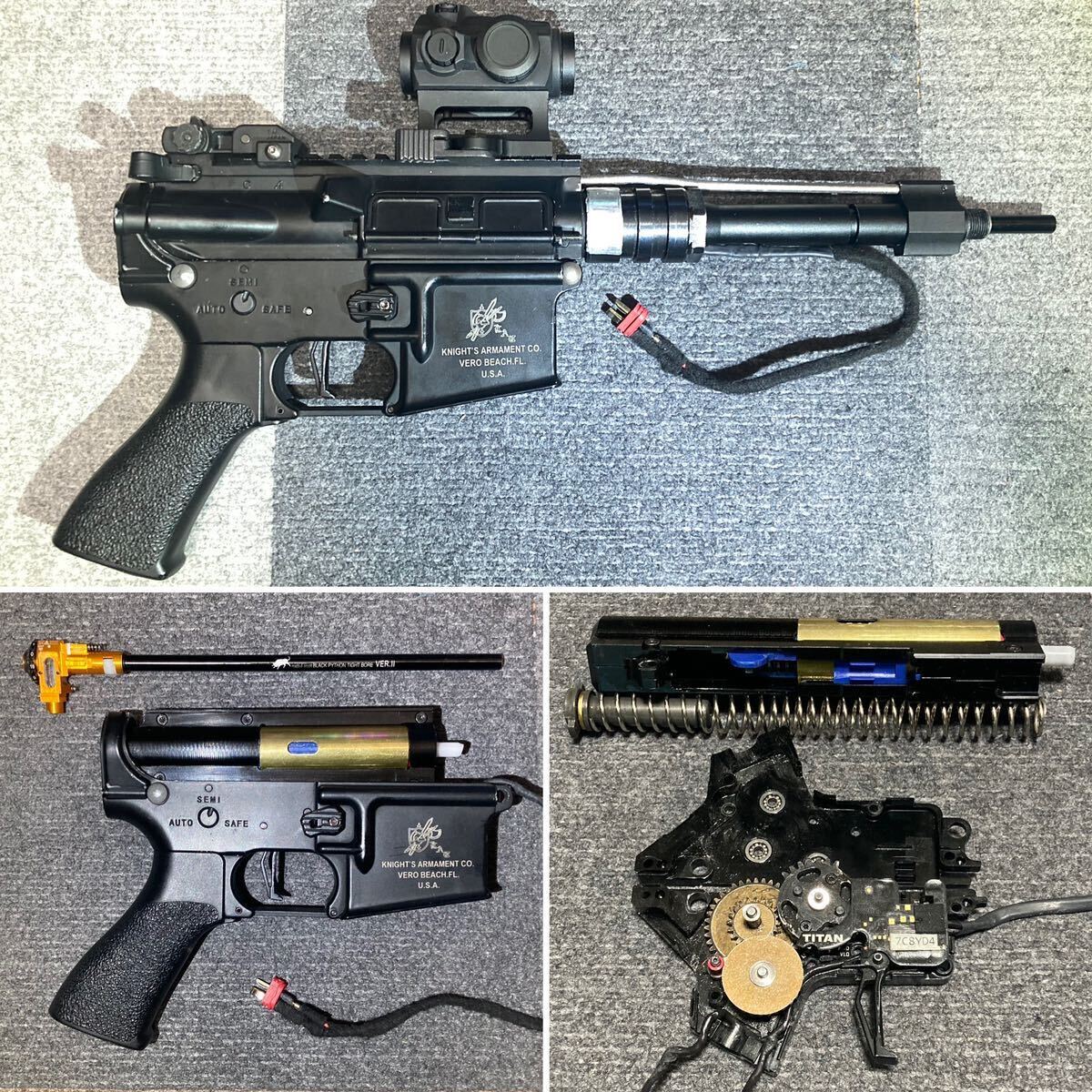 【総計約18万円】M4 PATRIOT ハイサイクル 電動ガン《Retro Arms分割メカボ, GATE TITAN等》_画像10