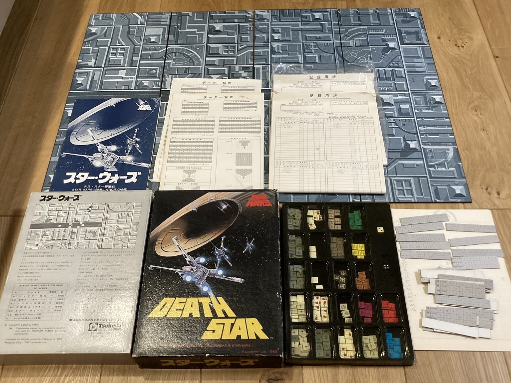 ★ウォーゲーム デススター要塞戦 スター・ウォーズシミュレーションゲーム HG-005 ツクダホビー DEATH STAR STAR WARS A_画像2