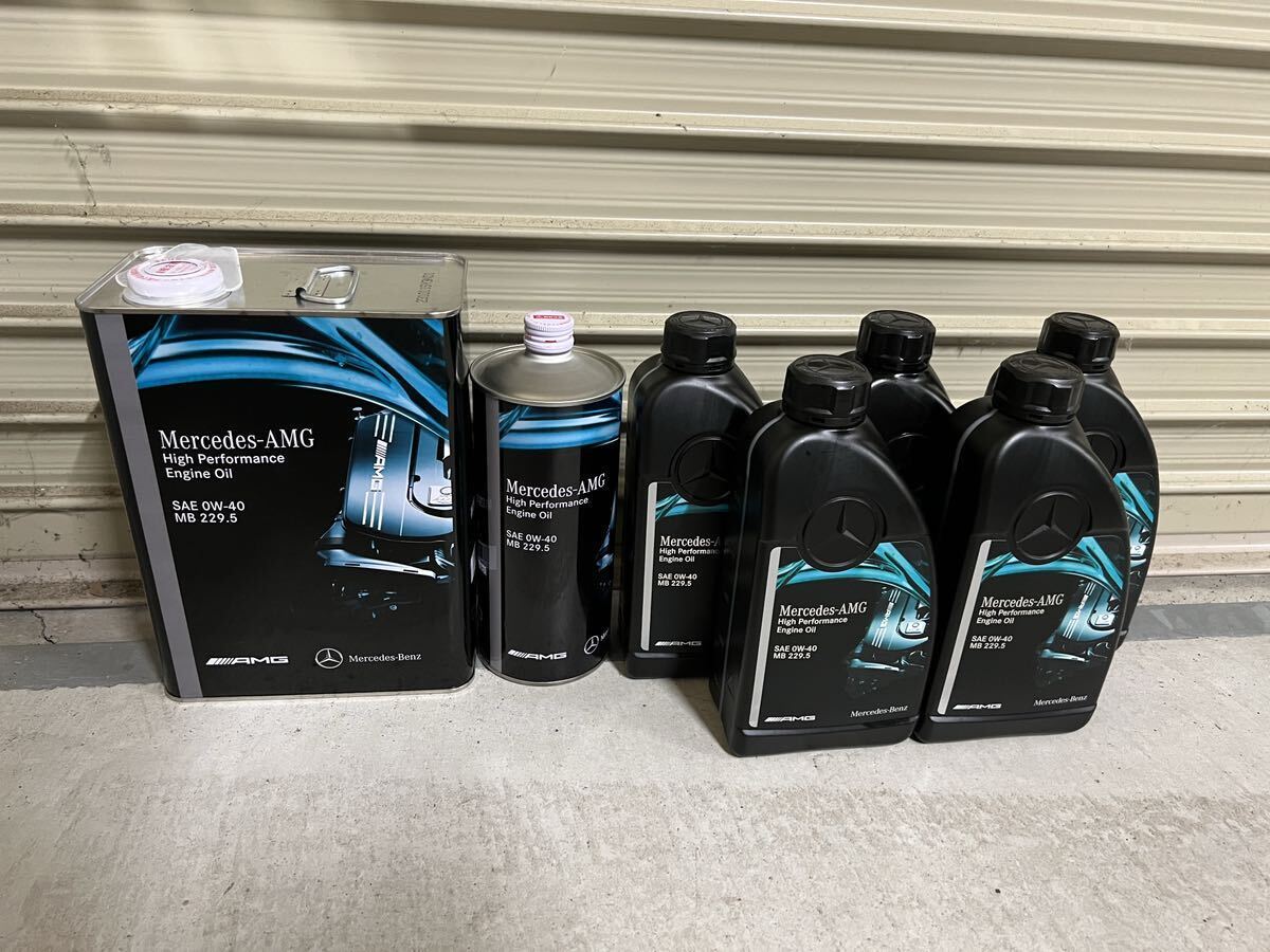 Melcedes-AMG high performance engine oil SAE0w-40 MB229.5 メルセデスベンツ AMG 純正 エンジンオイル 10リットル 新品 未開封の画像1