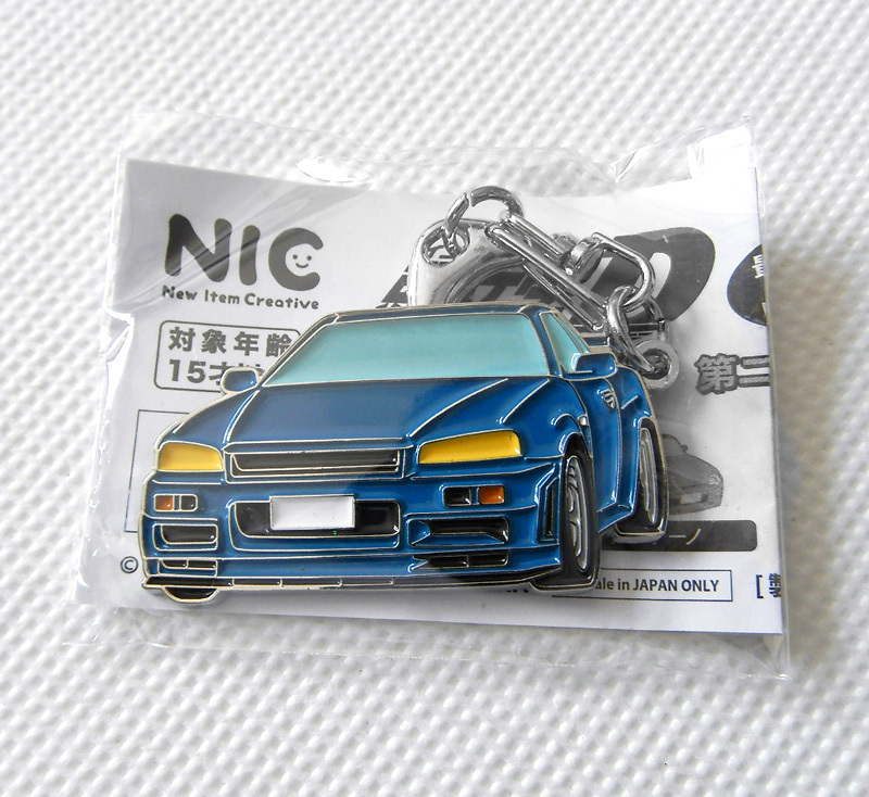 頭文字D メタル キーホルダー BNR34 GT-R スカイライン 頭文字D メタル キーホルダー BNR34 GT-R スカイライン