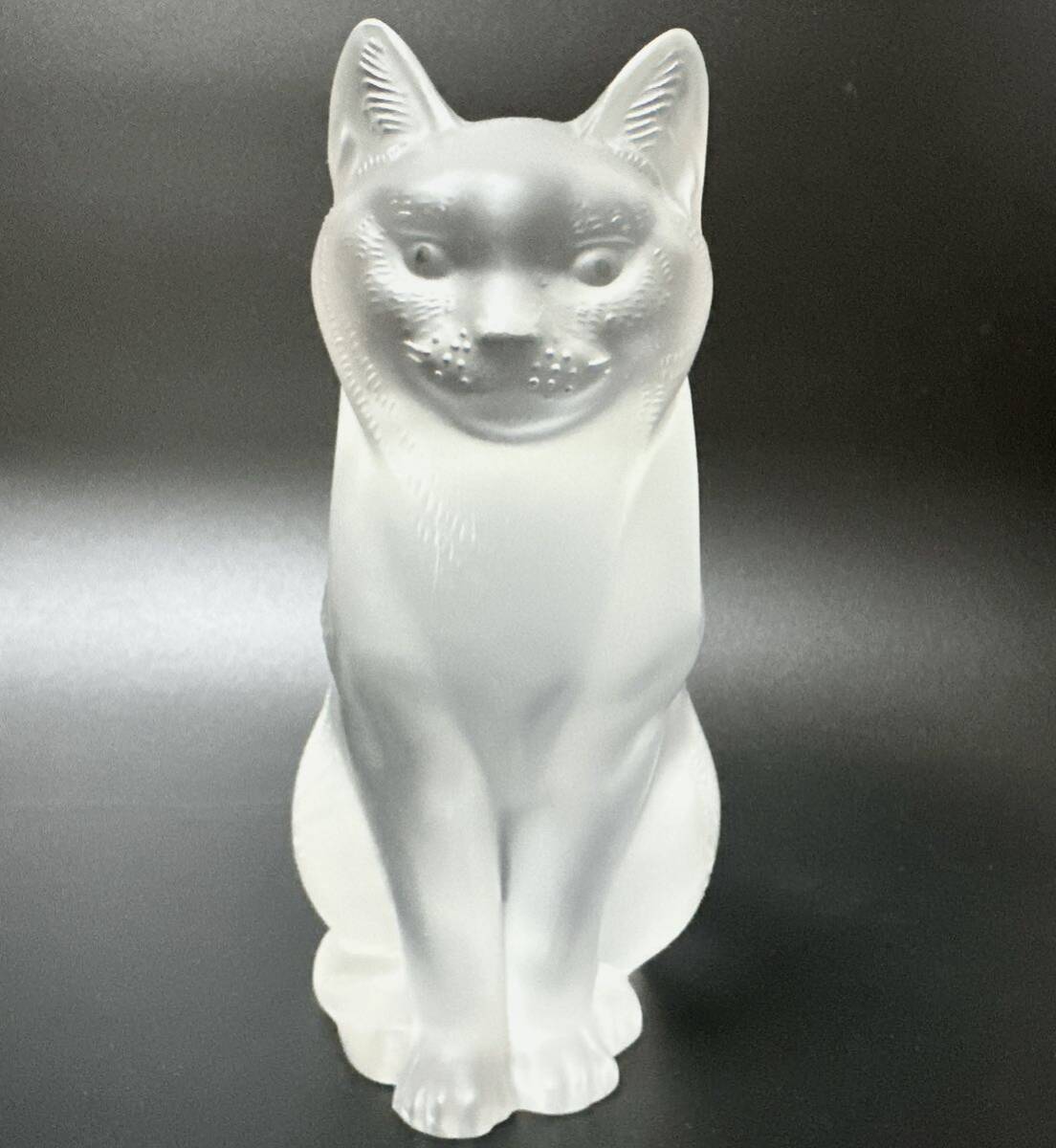  супер название товар lalikLALIQUE кошка кошка cat baccarat crystal фигурка love кошка произведение искусства украшение стекло Vintage высота 21cm осмотр ) baccarat солнечный Louis 