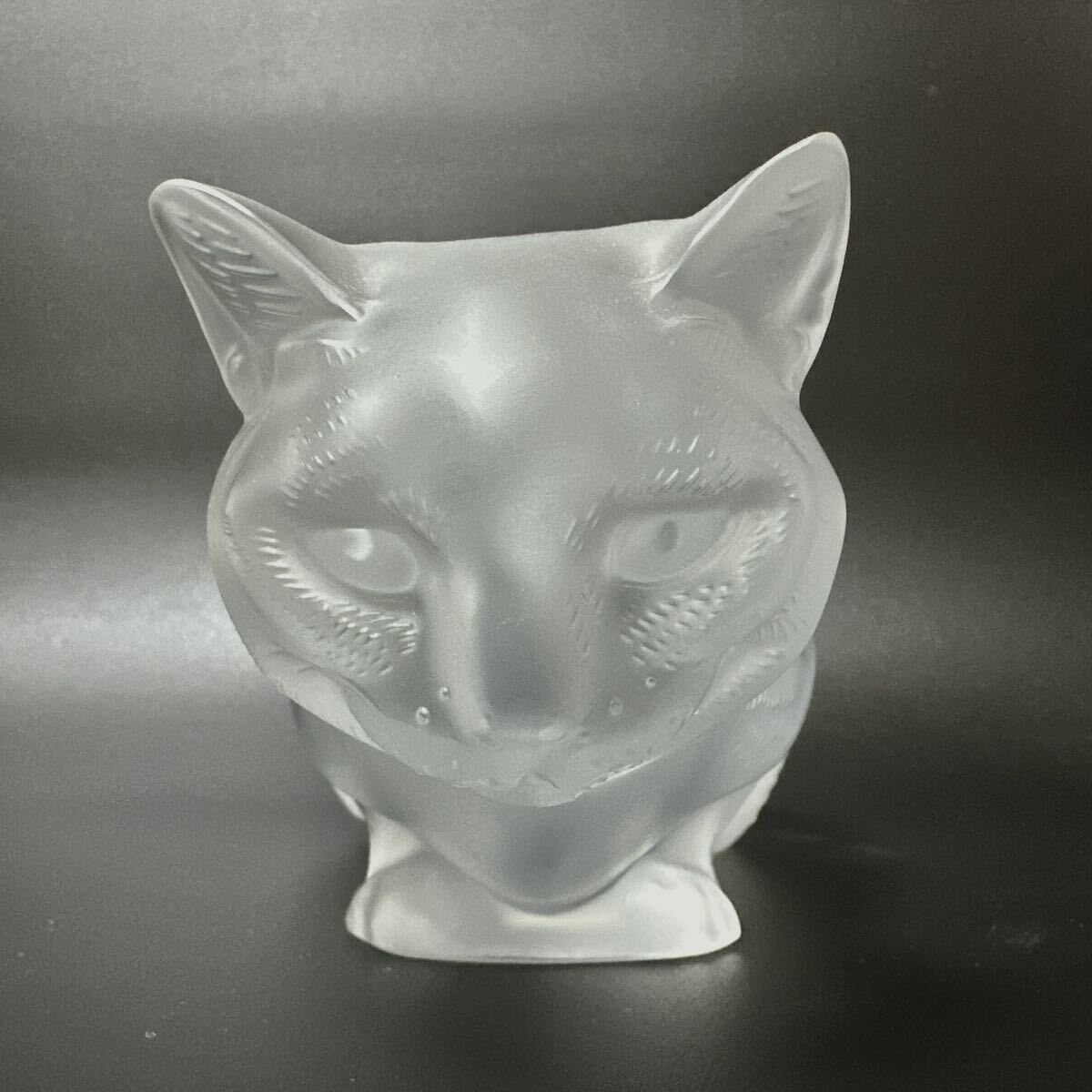 超名品 ラリック LALIQUE 猫 ネコ cat バカラ クリスタル フィギュア 愛猫 オブジェ 置物 ガラス ビンテージ 検) バカラ サンルイ ルグラの画像5