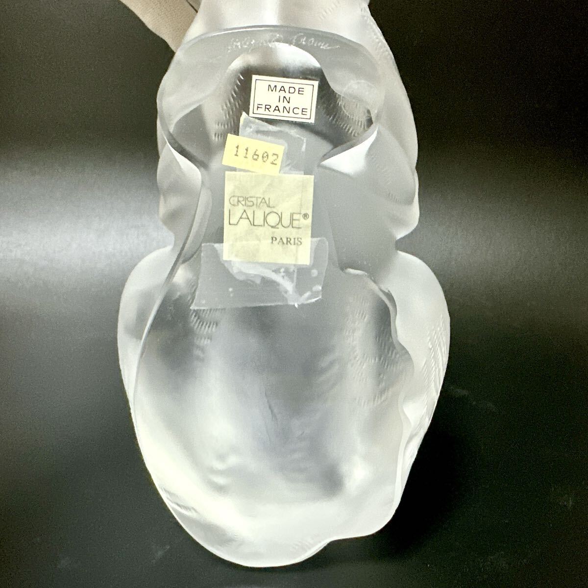 超名品 ラリック LALIQUE 猫 ネコ cat バカラ クリスタル フィギュア 愛猫 オブジェ 置物 ガラス ビンテージ 検) バカラ サンルイ ルグラの画像9