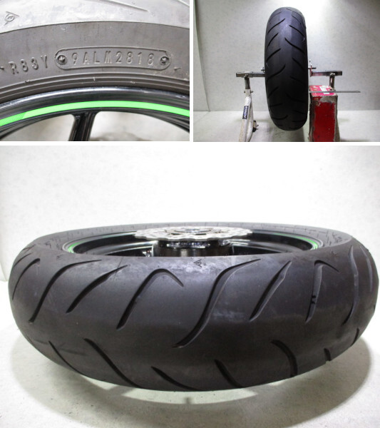 4★NINJA400用他リアホイール403 純正.めくれ無.17×4.50.ニンジャ400R.タイヤ.ROADSMARTII.〔検索用〕NINJA650.650R.ER-4n.ER-6n.ER-6fの画像10