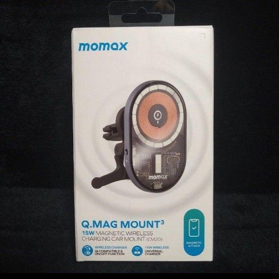 MOMAX Q.Mag Mount マグセーフ車載チャージャー magsafe