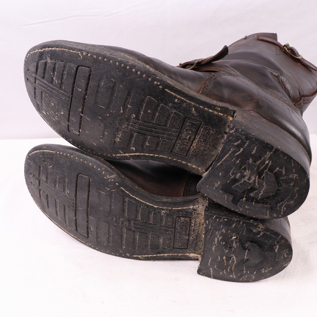 USA製 WALKER エンジニア ブーツ US 9 EE 27.0cm 位 スチールなし 米国製 ヴィンテージ 黒 ブラック ブーツ メンズ 中古 eb1211_画像5