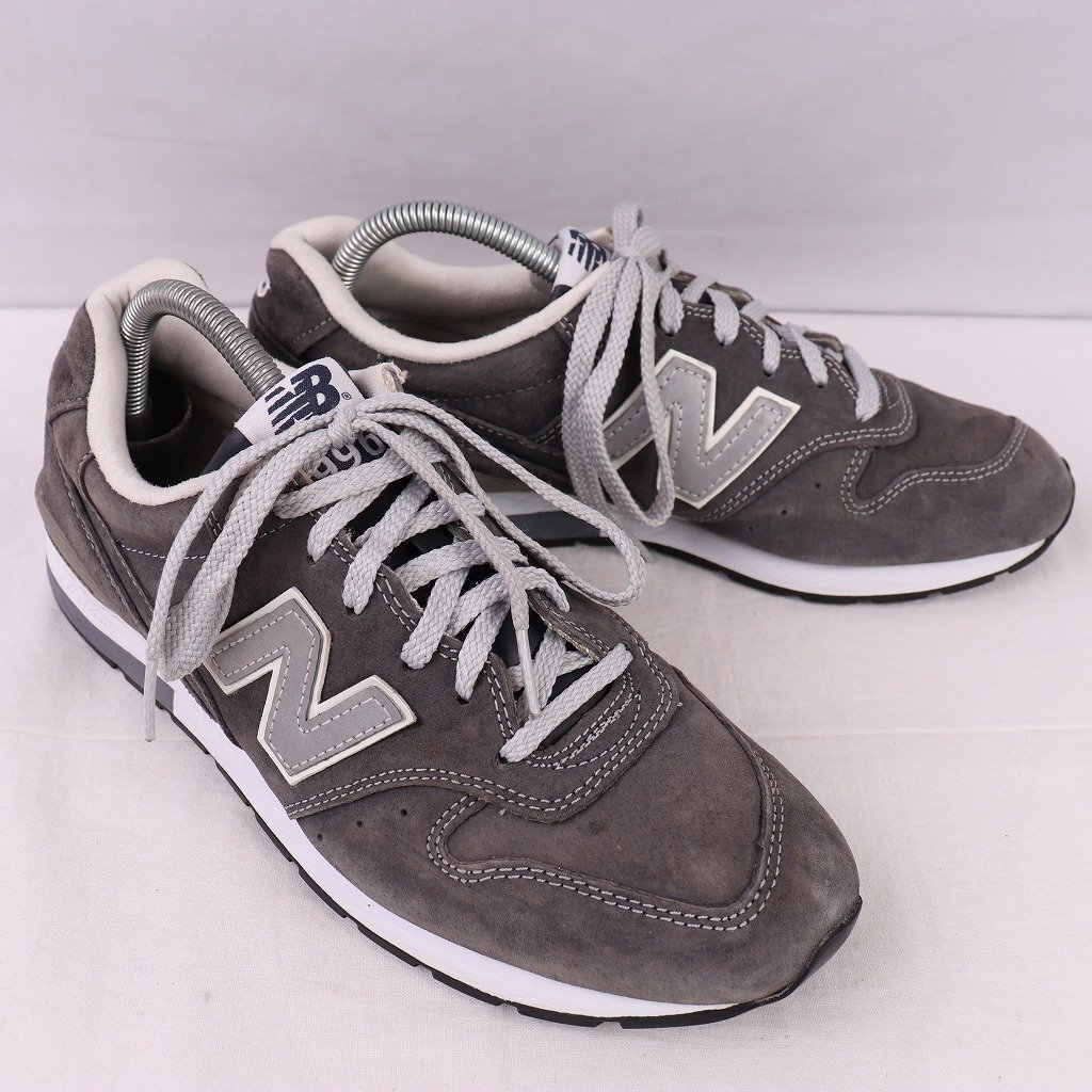 996 ニューバランス 25.5cm/new balance 灰 グレー 銀 シルバー 白 ホワイト 中古 古着 スニーカー メンズ yy3239_画像6