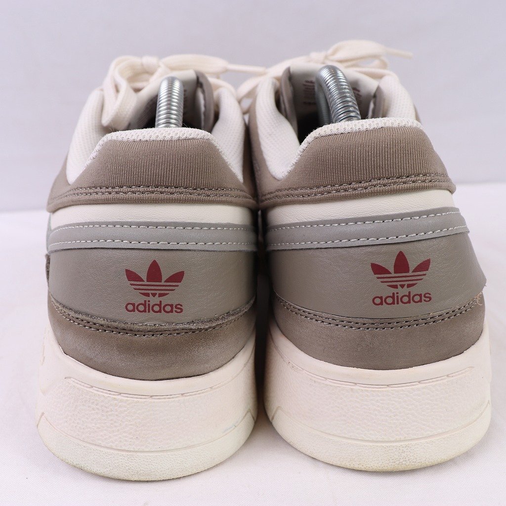 DROP STEP 30.5cm/adidas ドロップステップ アディダス スニーカー 白 ホワイト グレー エンジ 中古 古着 メンズ ad4944_画像2