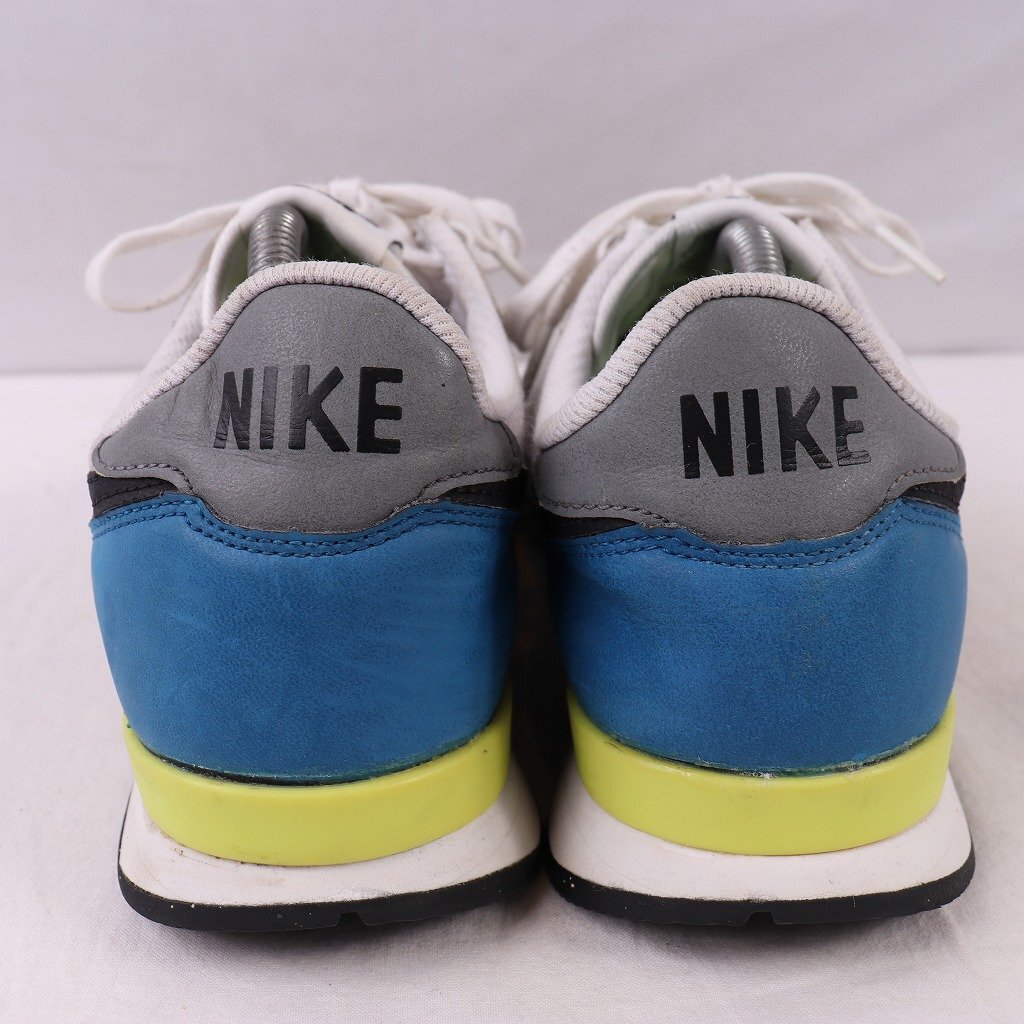 INTERNATIONALIST Premium 27.5cm /NIKE インターナショナリスト ナイキ 古着 中古 グレー 灰色 黒 青 イエロー メンズ スニーカー xx8208_画像2