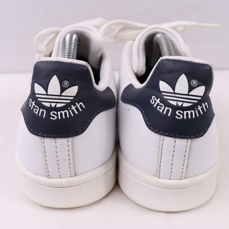STAN SMITH 26.0cm/adidas スタンスミス アディダス スニーカー 白 ホワイト 紺 中古 古着 メンズ ad4898の画像2