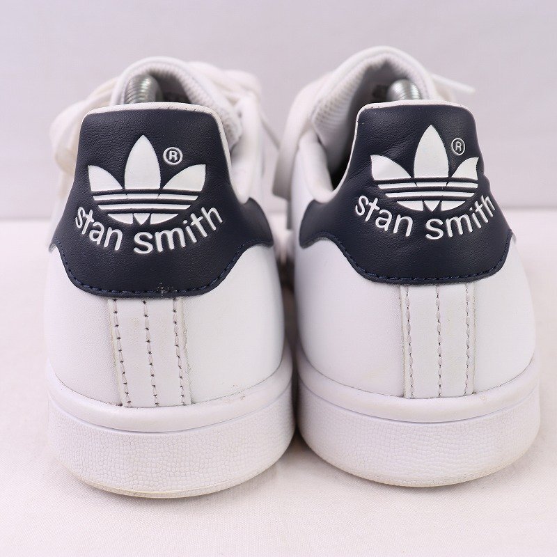 STAN SMITH 26.5cm/adidas スタンスミス アディダス スニーカー 白 ホワイト 紺 中古 古着 メンズ ad4919_画像2