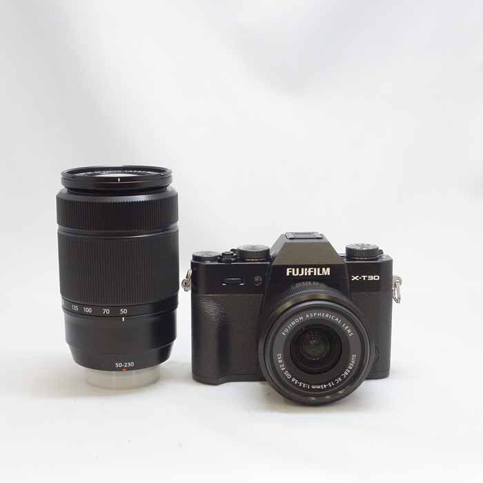 FUJIFILM X-T30 двойной zoom линзы комплект [ черный ] цифровой однообъективный зеркальный камера 1 день ~ в аренду бесплатная доставка 