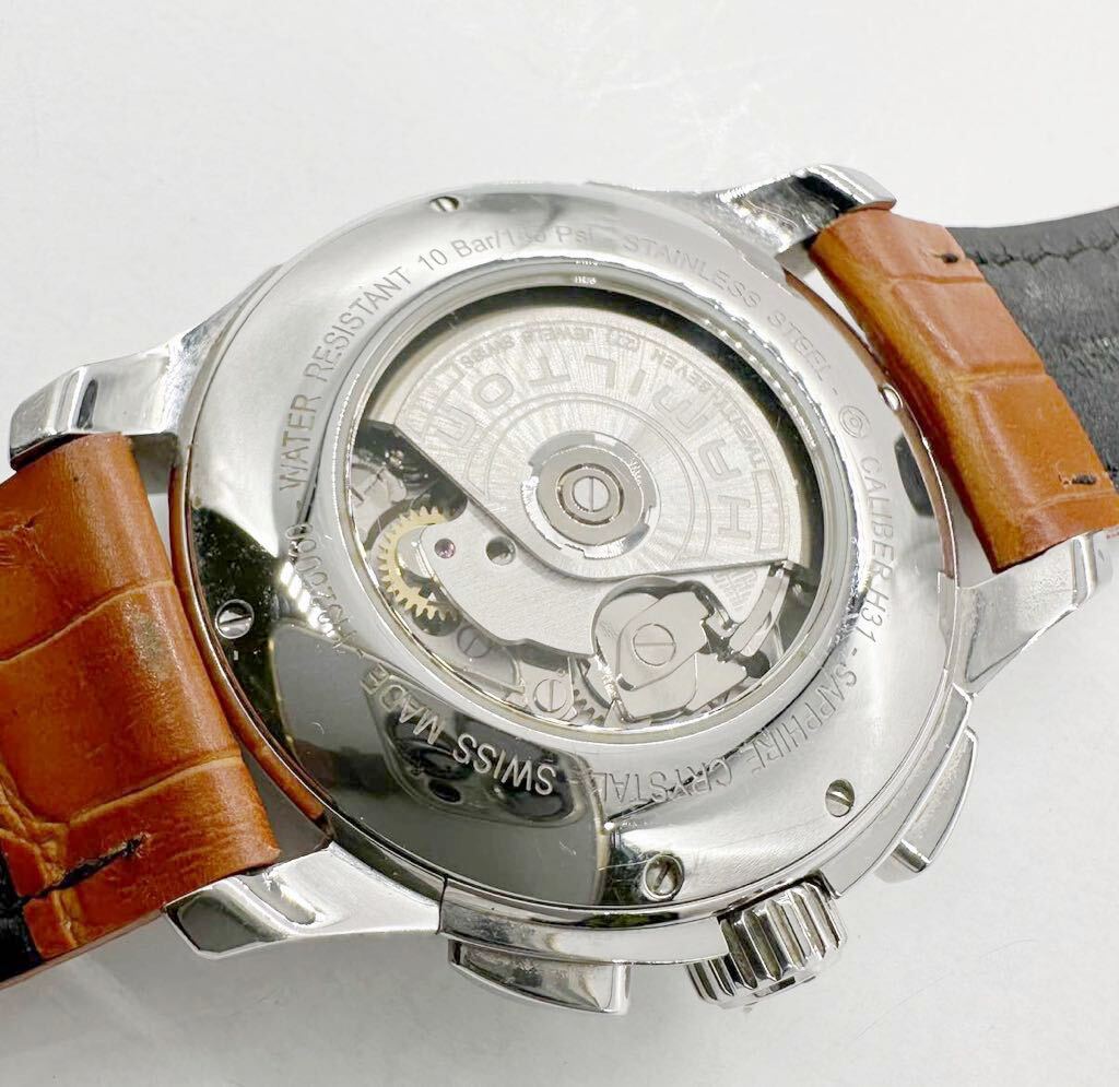 【ハミルトン1円〜】HAMILTON H326060 ジャズマスター クロノグラフ デイト 自動巻き 腕時計 メンズ 稼動品 中古 86UH40の画像6