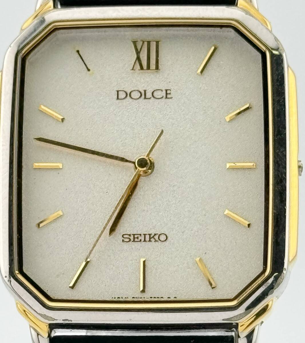 【セイコー　1円～】　◎SEIKO◎　8N41-5170　ドルチェ　白文字盤　腕時計　クォーツ　稼働　メンズ　L8347_画像2