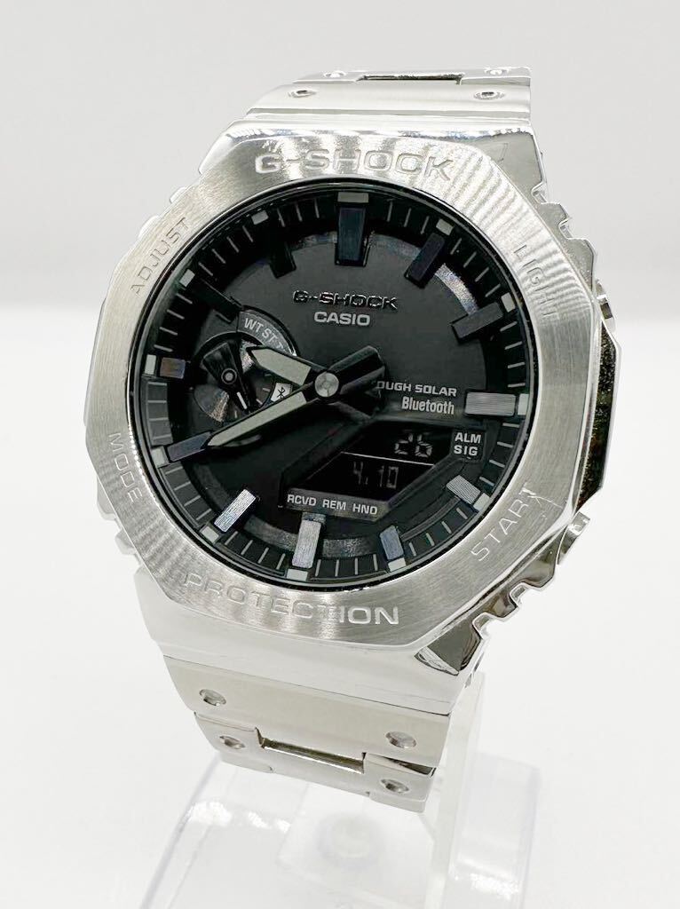 【カシオ1円〜】CASIO G-SHOCK タフソーラー フルメタル GM-B2100D-1AJF 腕時計 メンズ 稼動品 L8650Cの画像1