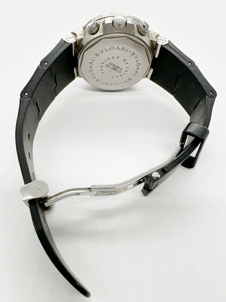 【ブルガリ1円〜】BVLGARI SCB38S ディアゴノ スクーバ クロノグラフ 自動巻き メンズ 腕時計 稼動品 86T46Cの画像6