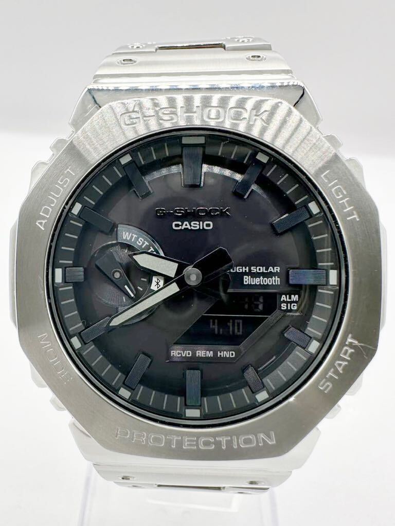 【カシオ1円〜】CASIO G-SHOCK タフソーラー フルメタル GM-B2100D-1AJF 腕時計 メンズ 稼動品 L8650Cの画像2