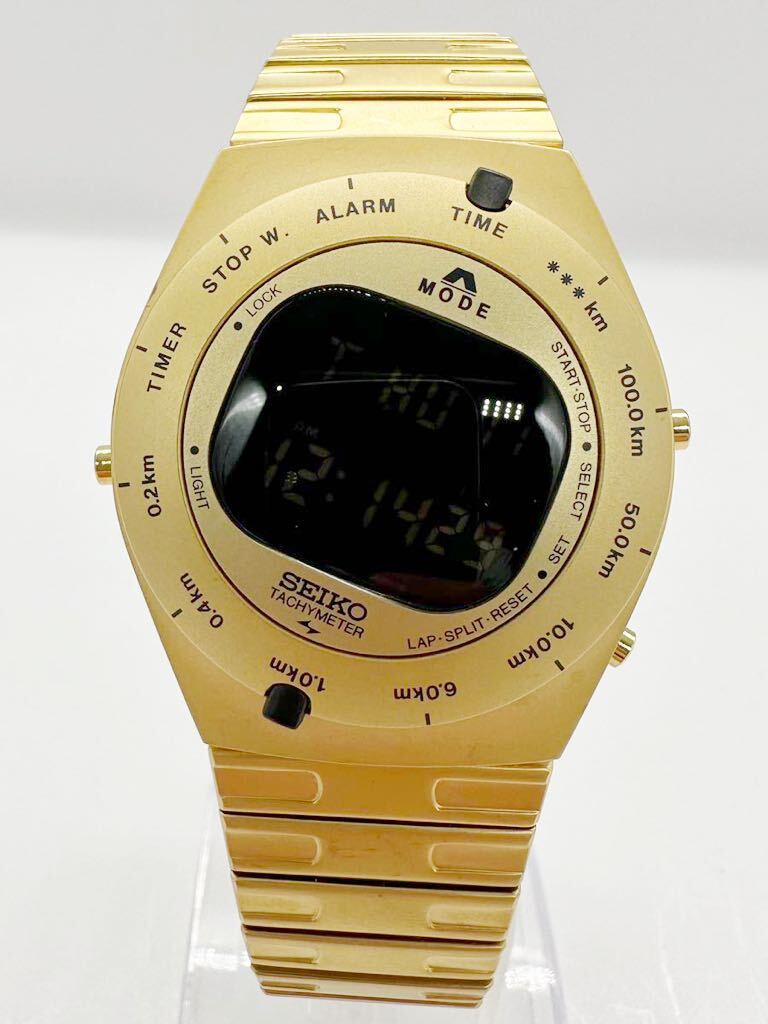 【セイコー1円〜】SEIKO A825-00D0/SBJG006 DESIGNジウジアーロ・デザイン限定モデル腕時計 中古 稼動品 メンズ BH8555_画像3