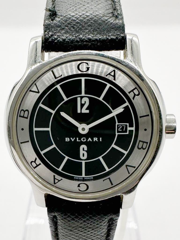 【ブルガリ1円〜】BVLGARI ST29S ソロテンポ レディース 腕時計 QZ 中古 社外ベルト 稼動品 U85T69の画像2