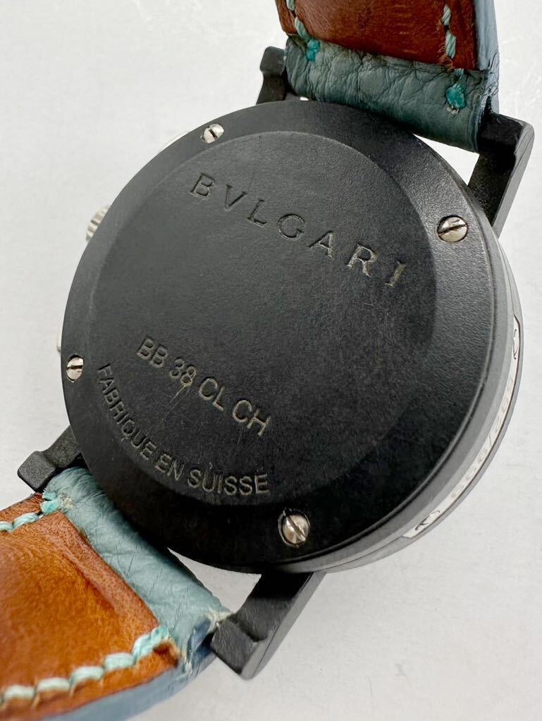 【ブルガリ1円〜】BVLGARI BB38CLCH カーボンゴールド クロノグラフ 東京限定 ユニセックス 腕時計 稼動品 中古 BU86T76の画像5