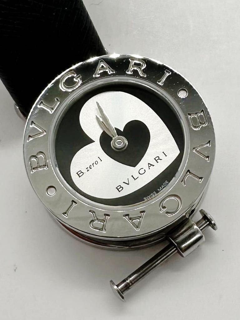 【ブルガリ1円〜】BVLGARI BZ22S B.ZERO1 ダブルハート 腕時計 レディース QZ 稼動品 中古 86LT32の画像2