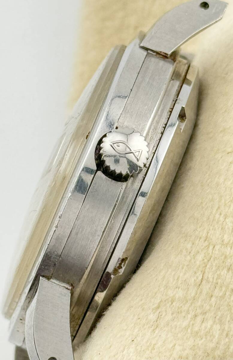 【アイダブリューシー 1円～】 ◎IWC◎ シャウハウゼン デイト シルバー ラウンド 腕時計 AT 稼働 メンズ L81L71Lの画像4