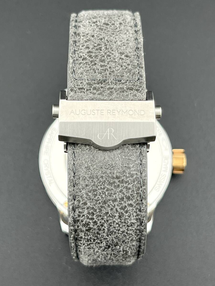 【オーガストレイモンド 1円～】　◎AugusteReymond◎　AR.UN.04A.002.101.301　デイト　スケルトン　腕時計　AT　稼働　メンズ　B68U09C