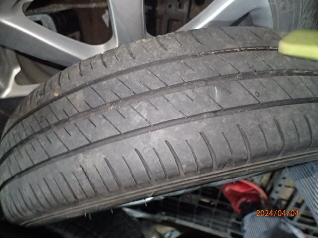 4本 ダイハツ 14x4.5J +45 グッドイヤー 155/65R14 2021年製 純正 アルミ ムーヴ ミラ タント ウェイク キャスト ミラココア ミラジーノの画像8