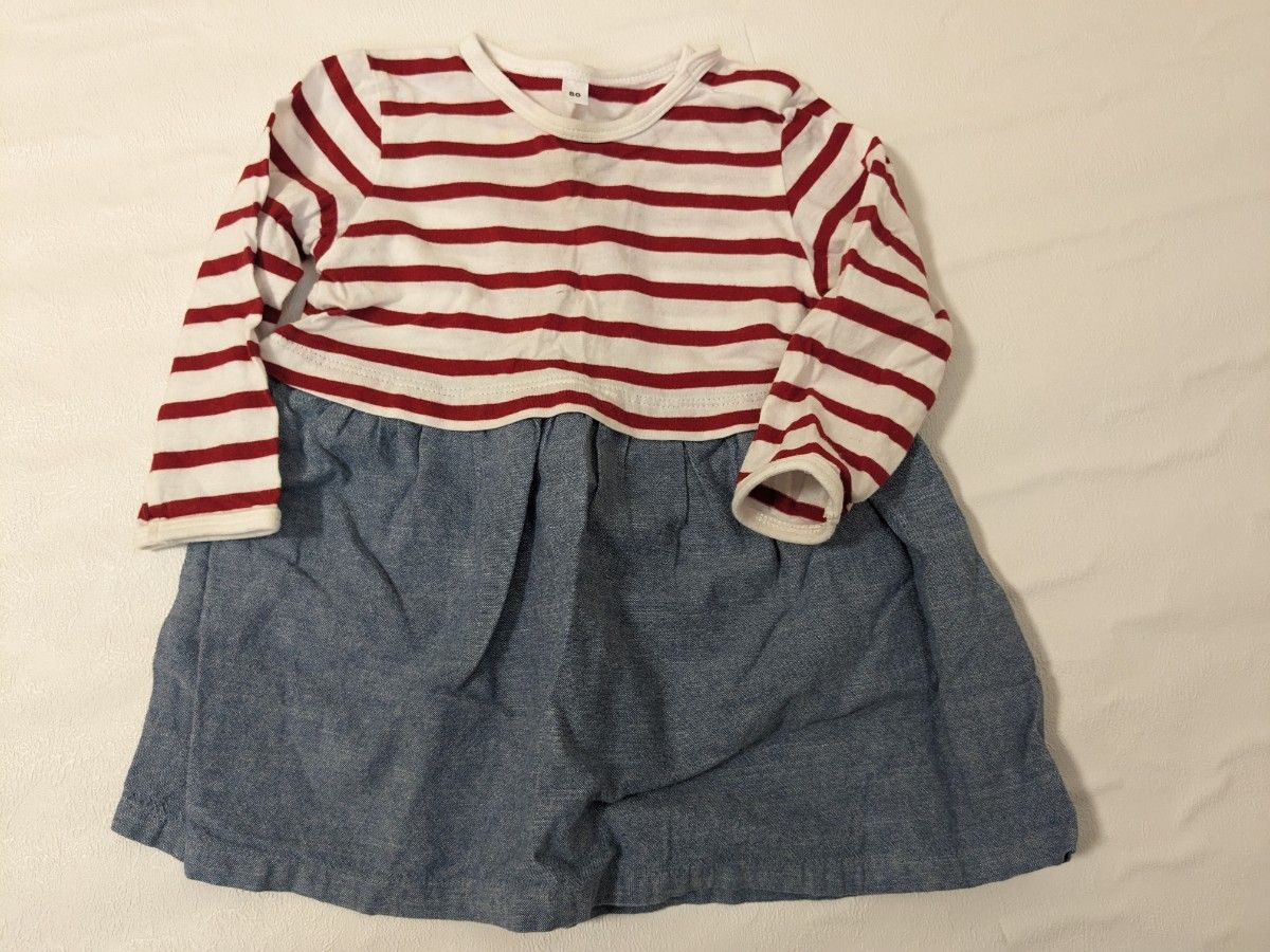 baby gap　良品計画　80　キッズ　ガールズ　長袖　トップス　女の子　ハート　ボーダー　カーディガン　まとめ売り