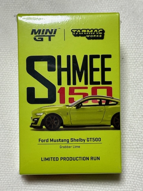 1/64 MINI-GT MGT00271-L Ford Mustang Shelby GT500 Grabber Lime フォード マスタング シェルビー GT500 グラバーライム Tarmac Worksの画像5