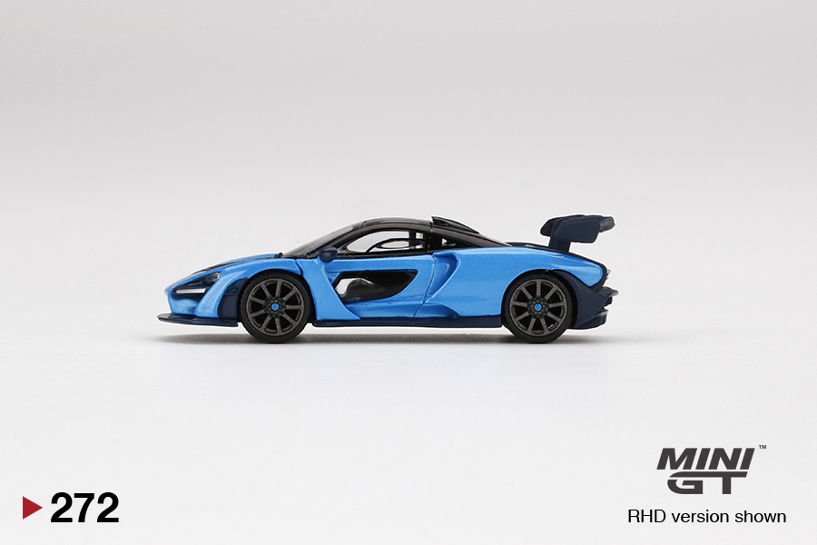 1/64 MINI-GT MGT00272-R McLaren Senna Cerulean Blue マクラーレン セナ セルリアンブルー Tarmac Works Shmee 150 コレクション ミニGTの画像4