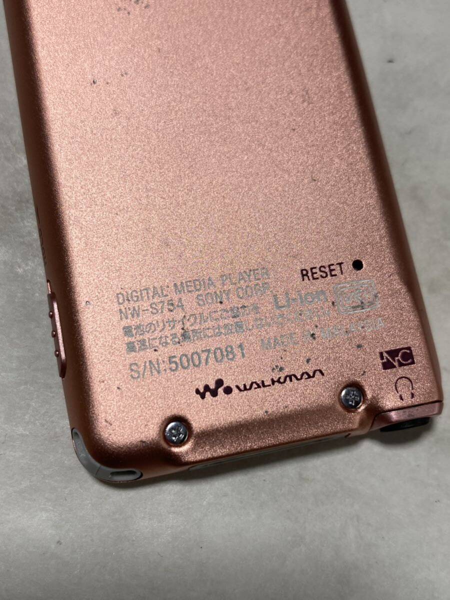 送料無 ソニー デジタルウォークマン NW-S754♪ライトピンク 8GB SONYWALKMAN♪即決ポータブルオーディオプレーヤーdigital media playerの画像5